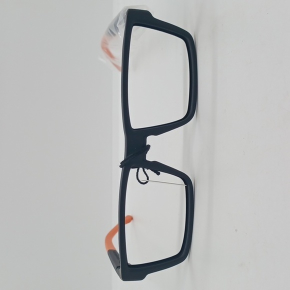 NWT MEN'S PRESCRIPTION SAFETY GLASSES EL-7 ORANGE BLACK - Picture 1 of 7
